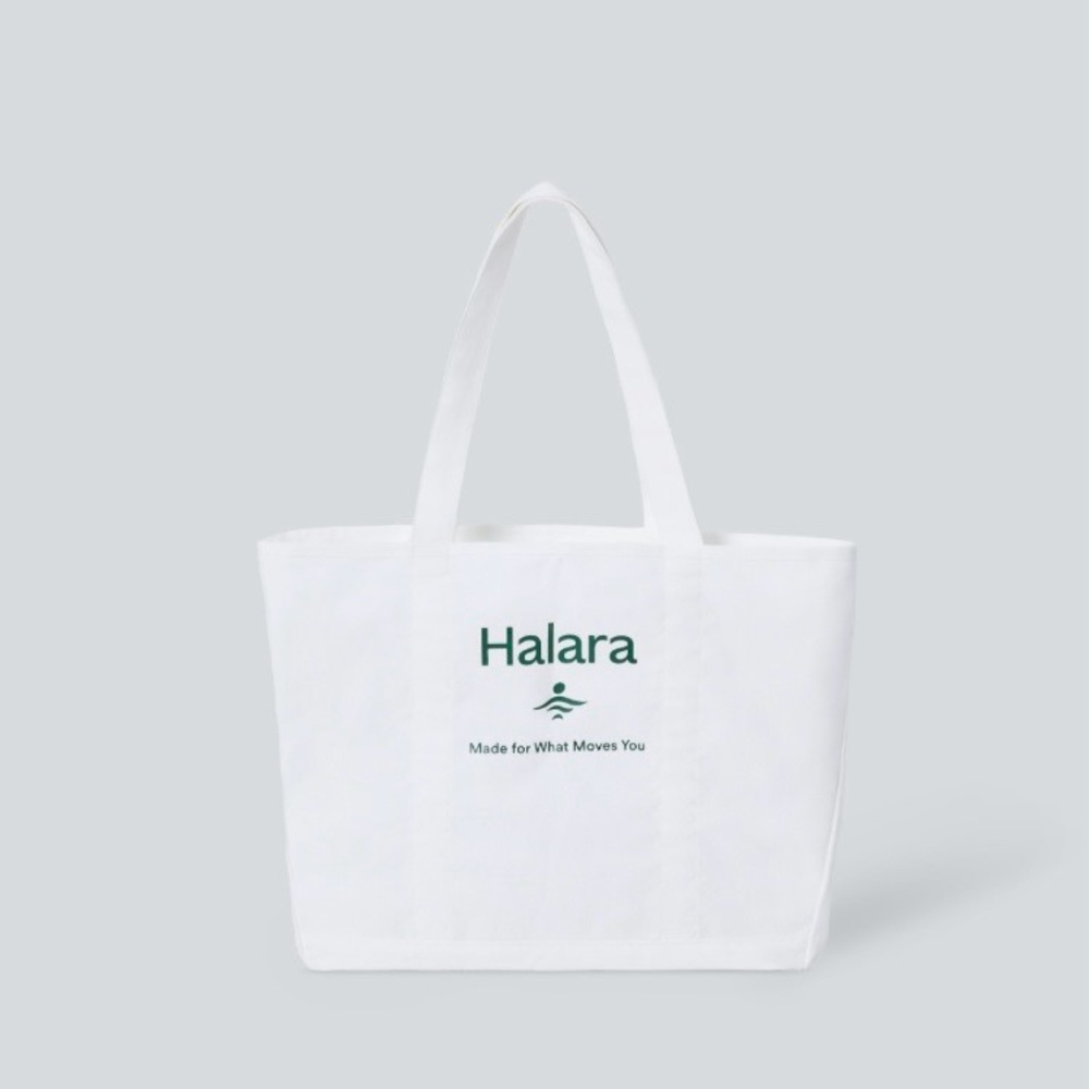 HALARA Classic White Tote Bag